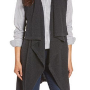 Halogen Waterfall Drape Front Cashmere Vest